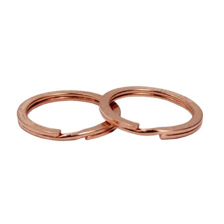 Imagem de Argola Italiana Rose Gold 35mm Sem Corrente Para Chaveiro - 300 Peças