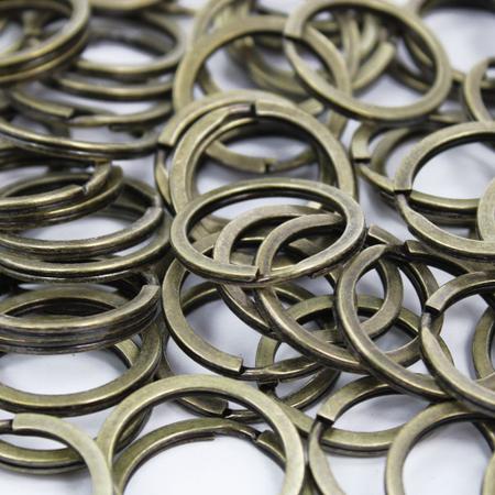 Argola Sem Corrente Batida 35mm Resistente Ouro Velho 50 Peças - Russo Art Imagem de Argola Sem Corrente Batida 35mm Resistente Ouro Velho 50 Peças