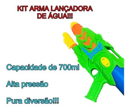 Pistola De Água Arminha Brinquedo Criança Menina Infantil