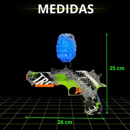 1439R - Arma Pistola Elétrica Bolinhas De Gel Orbeez SHORT