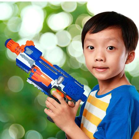 Arma De Brinquedo Nerf Metralhada Automática Lançadora Com 20 Dardos