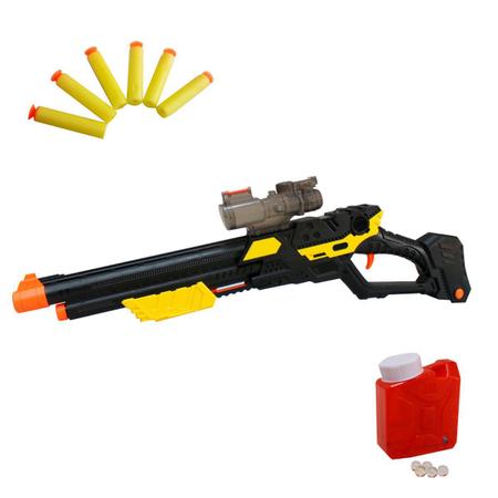 Kit 2 Arma Pistola Tipo Nerf Soft Bullet Guns Com 12 Dardos + Alvo  Brinquedo Infantil - Chic Outlet - Economize com estilo!