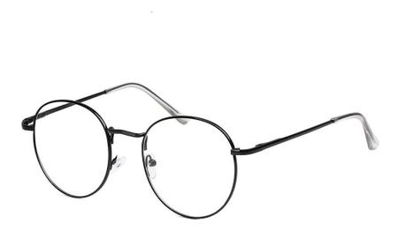 Imagem de Armação De Óculos Sem Grau De Metal Unissex Redonda