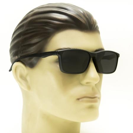 Imagem de Armação Óculos de Grau Clipon Masculino Heyan Rentanguar Clip on Lentes Polarizadas com UV400