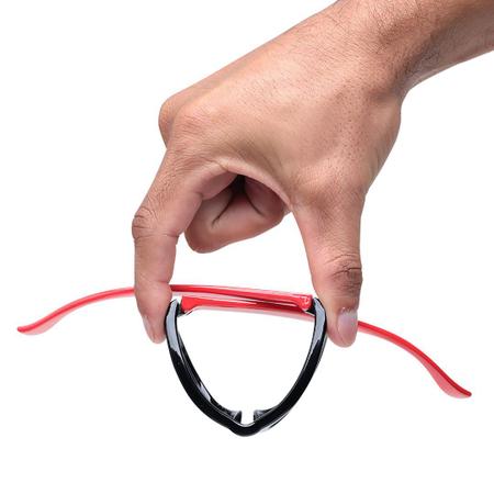 Imagem de Armação Óculos De Grau Infantil Flexível Preto e Vermelho 4 a 9 anos