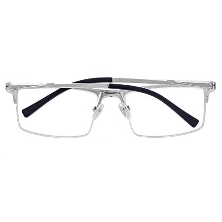 Imagem de Armação Óculos de Grau Masculino Alumínio Retangular Ítalo- Óculos Sunrise
