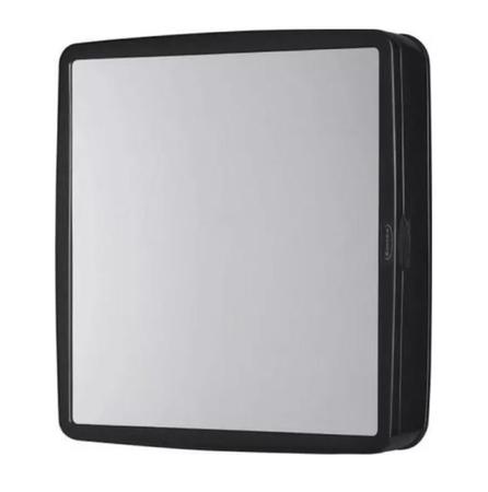 Imagem de Armarinho de Banheiro Preto com Espelho Reversível Barato Plástico Armário