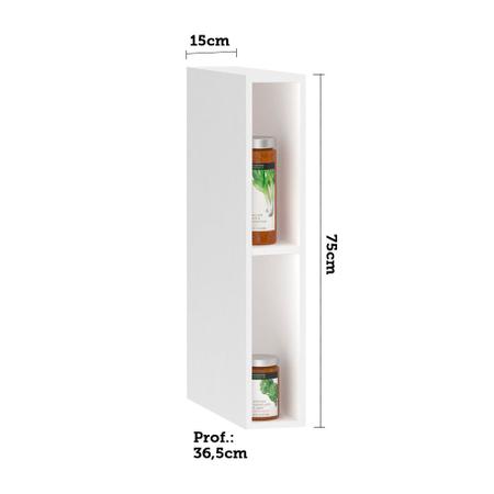 Armário Aéreo 15cm 1 Porta Pérola Luciane Móveis Imagem de Armário Aéreo 15cm 1 Porta Pérola Luciane Móveis