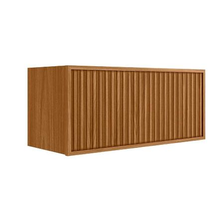 Imagem de Armário Aéreo Basculante Ripado 100% MDF Nature Samson Shop Jm