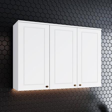 Armário Aéreo para Cozinha 120x32,5x83cm Nova York Henn Imagem de Armário Aéreo para Cozinha 120x32,5x83cm Nova York Henn
