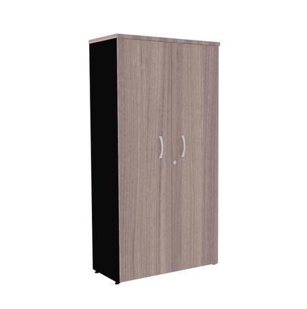 Armário alto 2 portas pandin p25 - naturalle/preto Imagem de Armário alto 2 portas pandin p25 - naturalle/preto