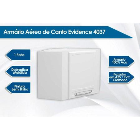 Imagem de Armário Bertolini Aéreo de Canto Evidence 4037 Branco