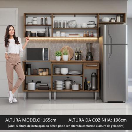 Imagem de Armário de Cozinha Compacta 229cm Rustic Emilly Madesa 14