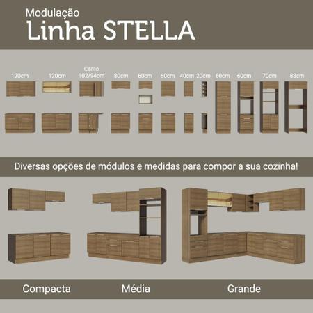 Imagem de Armário de Cozinha Completa 330cm Stella Madesa 03