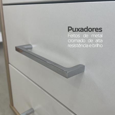 Imagem de Armário Executivo e Funcional para Escritório Baixo 2 Portas 3 Gavetas Tamburato