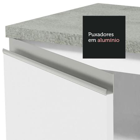 Imagem de Armário Gabinete para Banheiro 120cm 2 Portas 3 Gavetas Branco Madesa