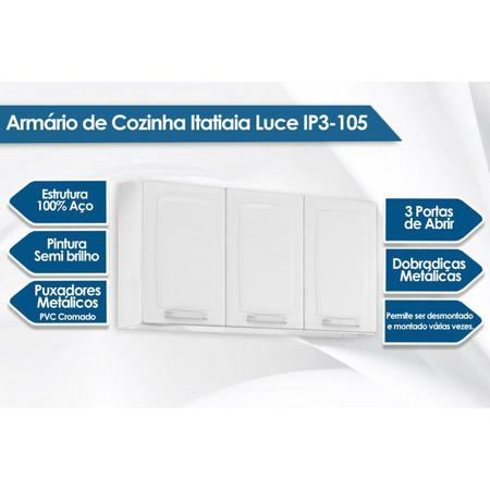 Imagem de Armário Itatiaia Luce IP3-105 Aço 105cm Branco