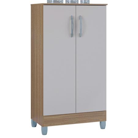 Armário Multiuso 2 Portas Castanho/Off White A989 - Poquema Imagem de Armário Multiuso 2 Portas Castanho/Off White A989 - Poquema