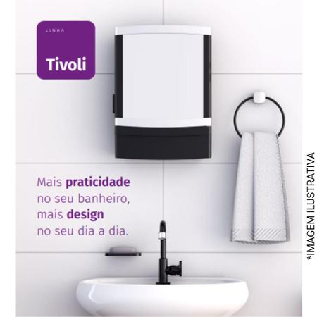 Imagem de Armário para Banheiro Tivoli Com Espelho Porta e Gaveta
