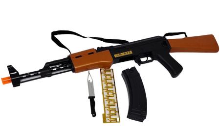 Brinquedo Arma Fuzil Ak-47 Arminha Som Luzes Movimento, Magalu Empresas