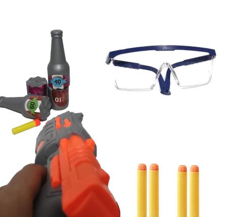 Arma Pistola De Brinquedo Lança Dardos Tipo Nerf Com Luz - Importway -  Lançadores de Dardos - Magazine Luiza