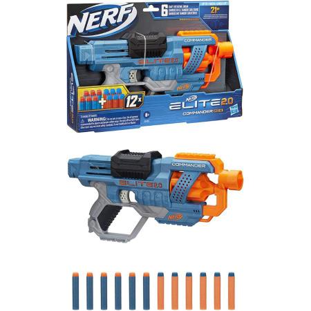 Arminha Brinquedo Nerf Elite 2.0 Commarder E9486 Hasbro - Lançadores de  Dardos - Magazine Luiza