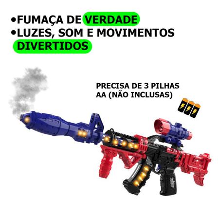 Armas brinquedo nerf metralhadora pilha