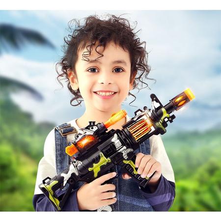 Arminha de Brinquedo Camuflada Simulador Realista com Sons de Disparos e  Movimentos - Toy King - Brincadeiras de Faz de Conta - Magazine Luiza