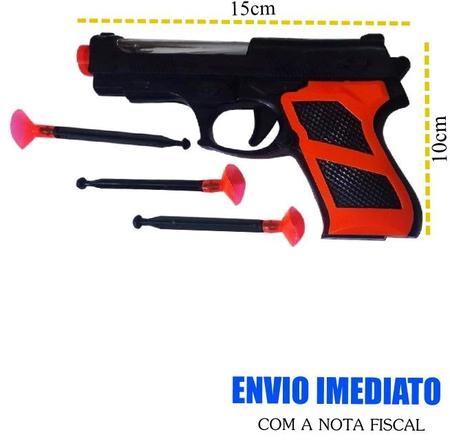 Brinquedo Arminha De Dardos Nerf Com Ventosa 3 Reservatórios + 5 Munições -  Nicácio Store - Lançadores de Dardos - Magazine Luiza