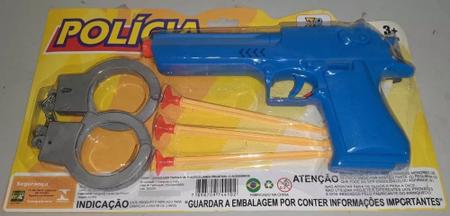 Pistola Nerf Lança Dardos Kit Arminha De Brinquedo Policia