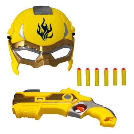 Ditudotem Lançador De Dardo Arminhas Nerf Pistola Brinquedo Menino Menina  Mascara Verde Amarelo Original Vip Toys