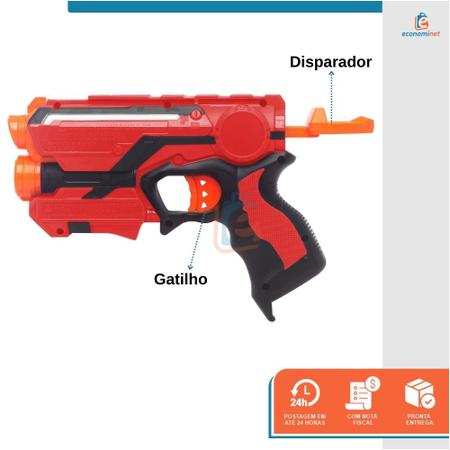 Brinquedo Lançador De Dardos Nerf Boa Rc-6 Arminha Hasbro