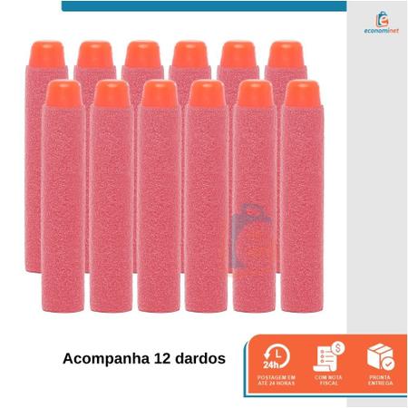 Arminha de Brinquedo tipo Nerf Hero Infantil Criança Lançador de Dardos  Estimula Alta Precisão 6 Dardos Vermelho - Baby Style - Lançadores de  Dardos - Magazine Luiza