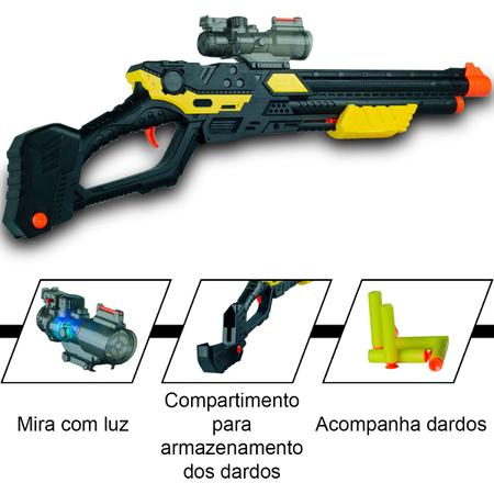 Brinquedo Arma Bolinha De Gel + Dardo Nerf Arminha Brinquedo