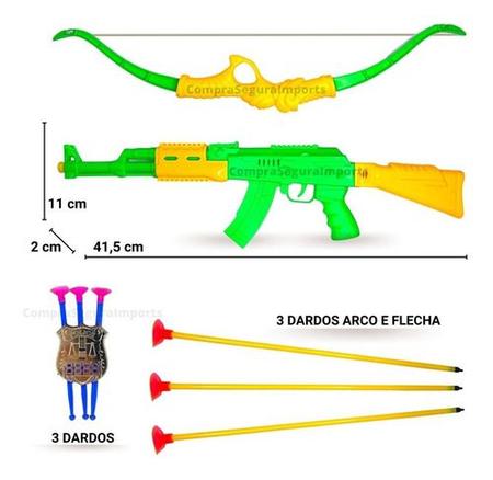 Kit 2 Arminhas De Brinquedo Com Dardos E Alvo Barato - Europio - Lançadores  de Dardos - Magazine Luiza