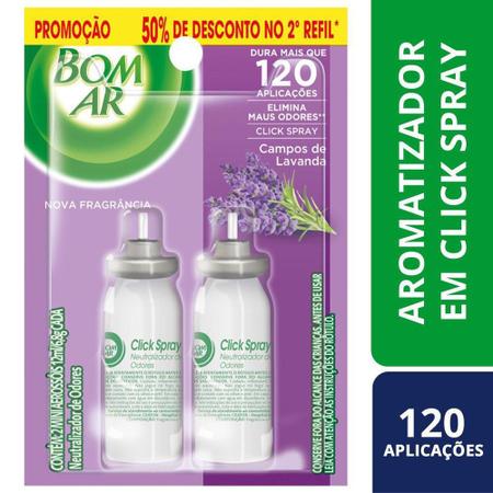 Imagem de Aromatizador Bom Ar Click Spray Lavanda 12ml 50%Off na 2ªUni