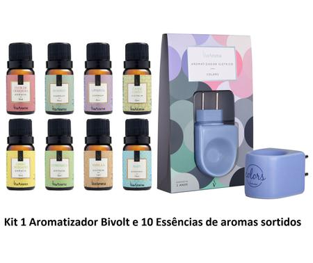 Imagem de Aromatizador Difusor Elétrico Porcelana Bivolt + 10 Essências Via Aroma