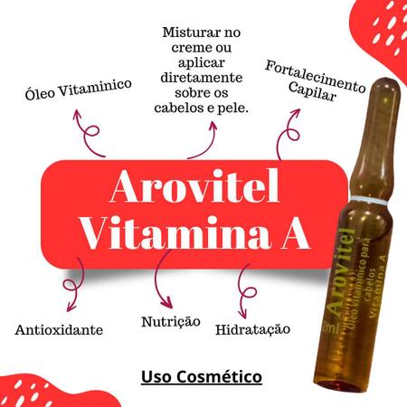 Arovitel Extrato de Jaborandi + Vitamina A 2ml (5 de cada) Imagem de Arovitel Extrato de Jaborandi + Vitamina A 2ml (5 de cada)