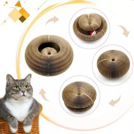 Arranhador para gatos órgão mágico vem com uma bola de sino de