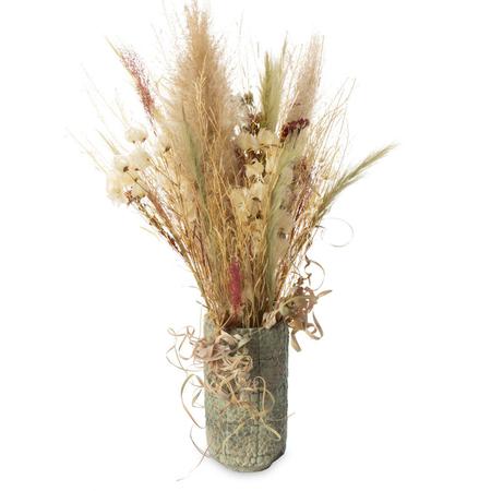 Arranjo de Flores Desidratados Decor Outono Pampas n2 + Vaso - Tem Flores Imagem de Arranjo de Flores Desidratados Decor Outono Pampas n2 + Vaso