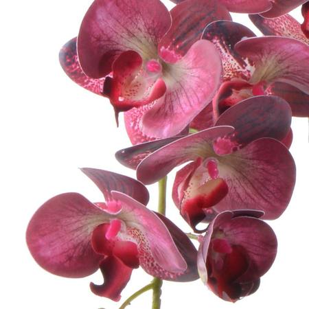 Imagem de Arranjo de Orquídea Artificial Rosa em Vaso Tubo