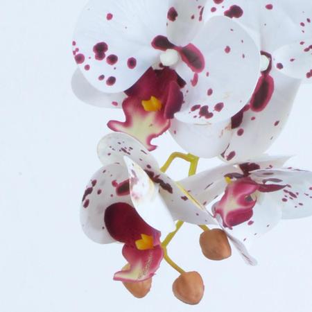 Arranjo de Orquídea Artificial Tigre em Cachepô Lily - Vila das Flores Imagem de Arranjo de Orquídea Artificial Tigre em Cachepô Lily