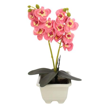 Imagem de Arranjo Flor Artificial Orquídea + Cartão Feliz Dia das mães