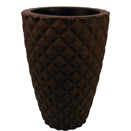 Imagem de Arranjo Flor Artificial Silicone Amarela Com Vaso Plástico Leve Marrom 1 Metro Decoração