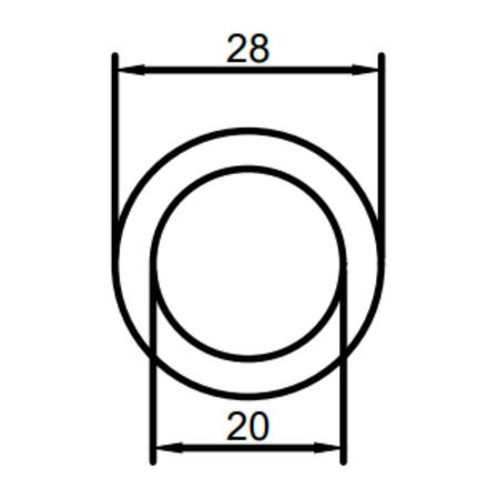 Imagem de Arruela Acabamento Canopla Registro 28 x 20 x 6mm 25un