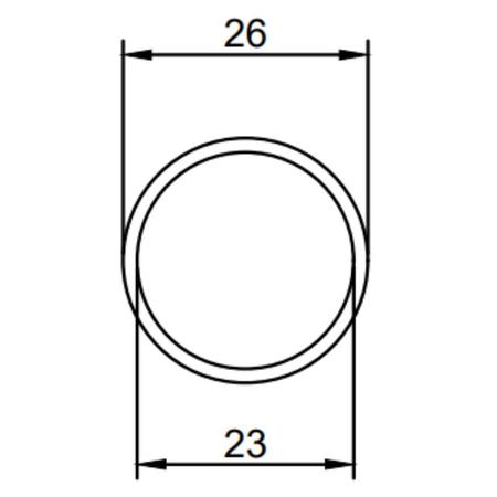 Imagem de Arruela Anel Vedação Sifão 1 Lavatório 26 x 23 x 3mm 5un