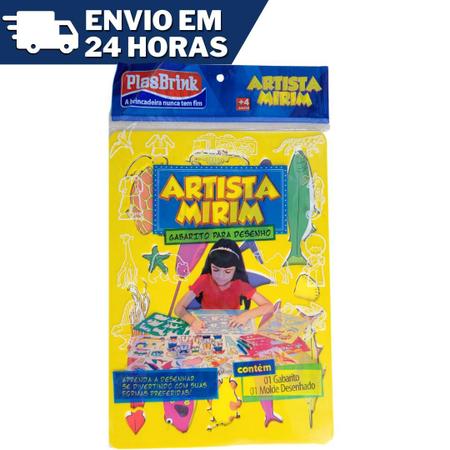 JOGO ARTISTA MIRIM GABARITOS PARA DESENHO REF 0358 - PLASBRINK - Papelaria  Catavento