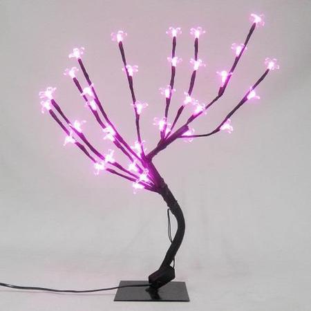 Imagem de Arvore Abajur Cerejeira 36 Leds Decorar Luminaria 54cm Natal