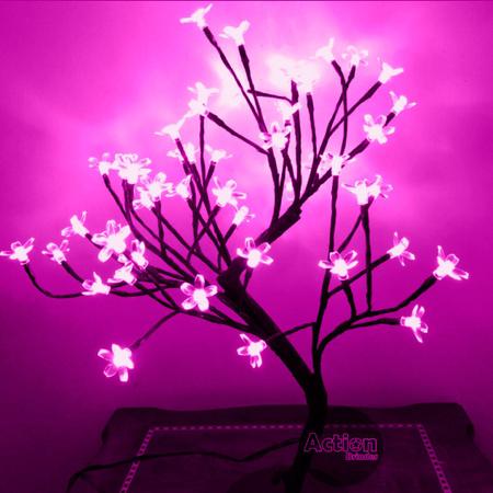 Imagem de Árvore Abajur Cerejeira 48 Leds Pink Bivolt