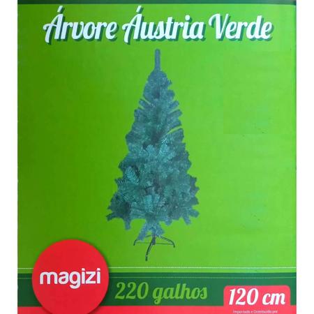 Imagem de Árvore De Natal 120cm Áustria Verde 220 Galhos Verde -Magizi - Saldão